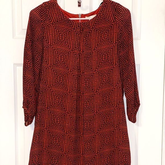 Geo Print 3/4 Sleeved Dress/Tunic - Picture 5 of 10